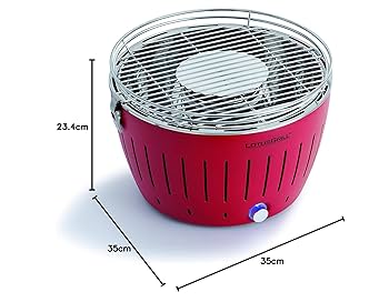 ロータスグリル　赤色 Amazon | レッド ロータスグリル 無煙炭火 スターターキット